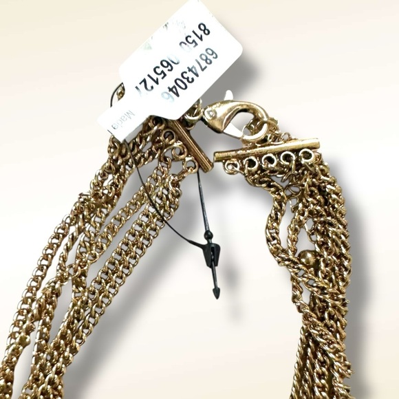 Free People Bohemian Layered Necklace Gold NWT Festival Western Witchy 70s - Picture 13 of 17